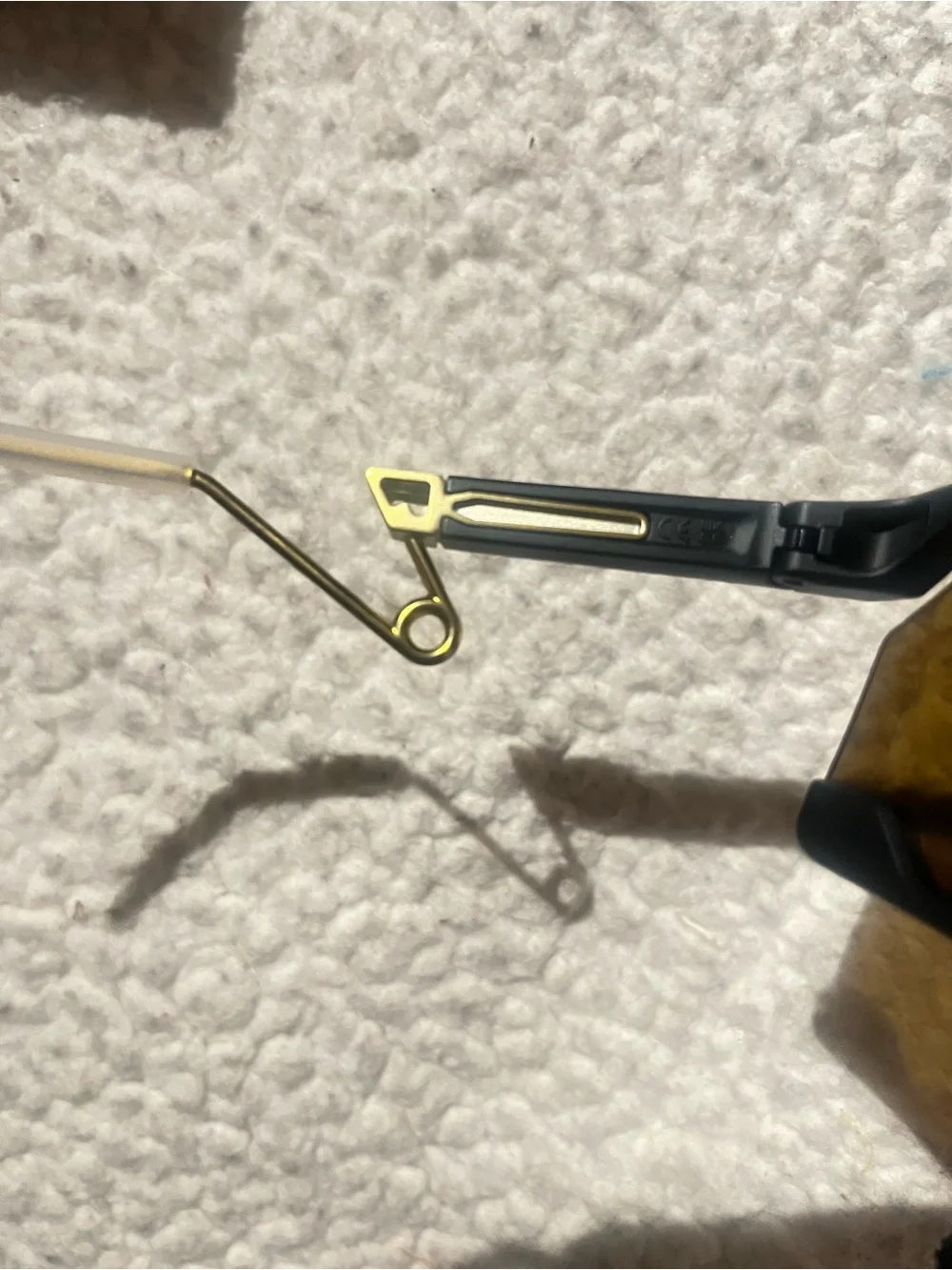New Oakley Black Frame Sunglasses with Amber Mirror Lens! Comes with case etc